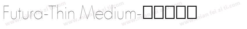 Futura-Thin Medium字体转换
